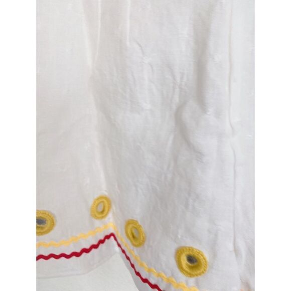 Tularosa Ringle linen Romper In Ivory - Picture 9 of 10